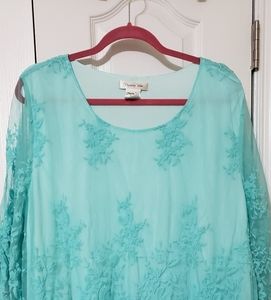 Paisley Vine light blue dress new no tag